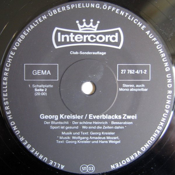 lataa albumi Georg Kreisler - Everblacks Zwei