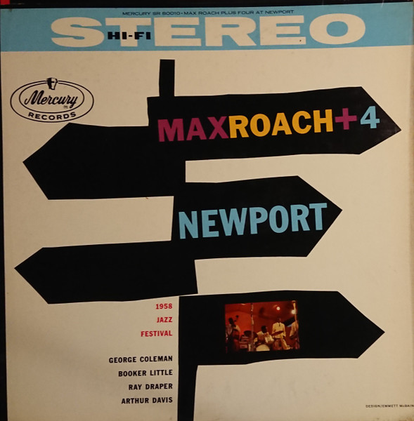 Max Roach Quintet – Max Roach + Four At Newport (1958, Vinyl