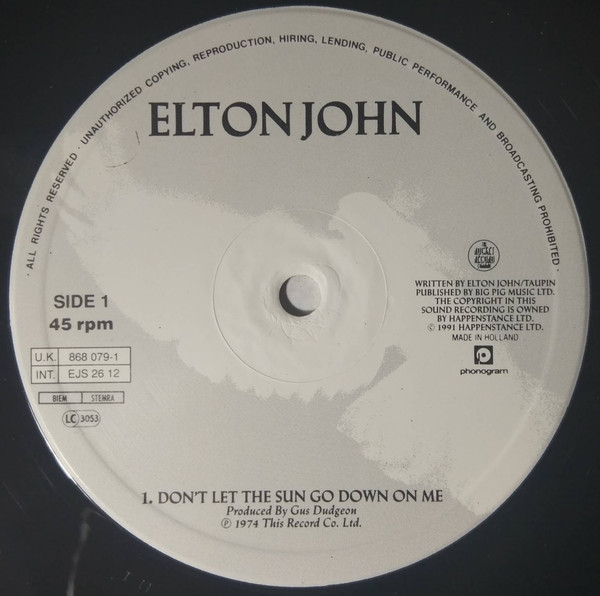 télécharger l'album Elton John - Dont Let The Sun Go Down On Me