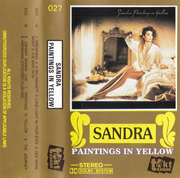 Sandra – Paintings In Yellow (1991, Cassette) - Discogs