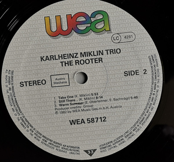 ladda ner album Karlheinz Miklin Trio - The Rooter