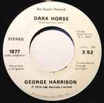 Cover of Dark Horse / I Don't Care Anymore, 1974-11-18, Vinyl