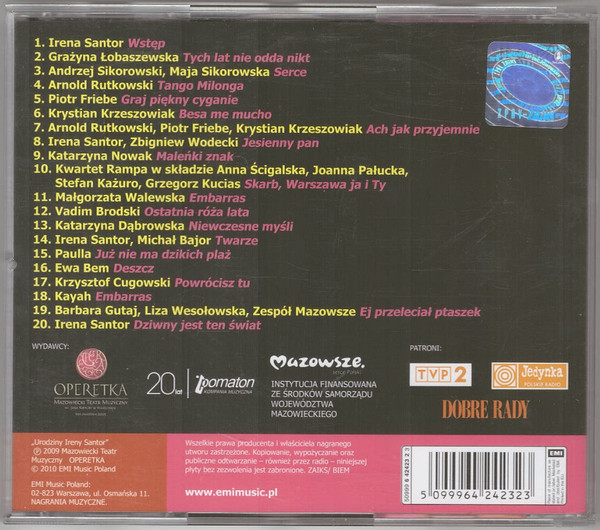 last ned album Various - Urodziny Ireny Santor