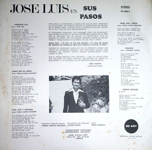 télécharger l'album Jose Luis Rodriguez - Jose Luis En Sus Pasos