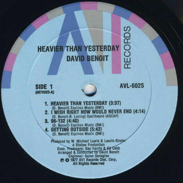 lataa albumi David Benoit - Heavier Than Yesterday