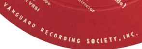 Vanguard Recording Society, Inc. on Discogs