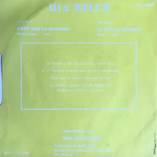 baixar álbum Uta Bella - Cest Bon La Musique