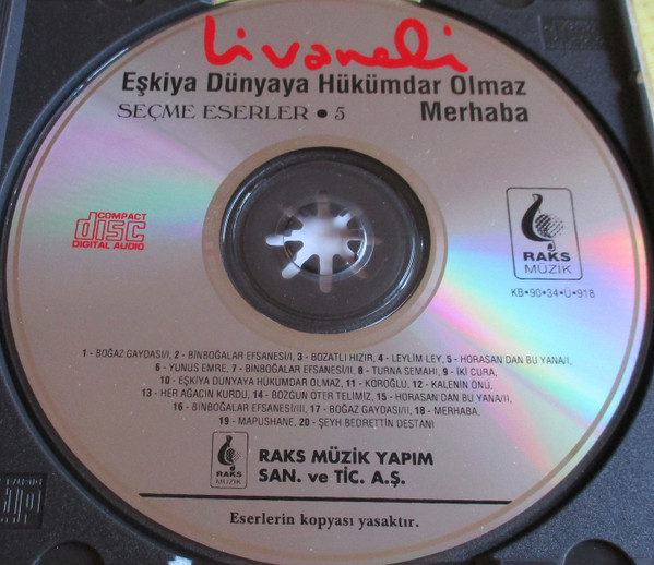 lataa albumi Livaneli - Eşkiya Dünyaya Hükümdar Olmaz Merhaba