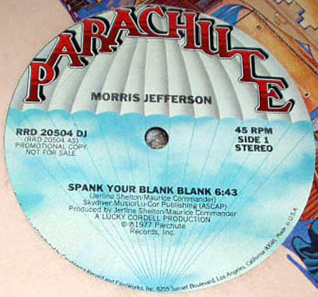 Morris Jefferson – Spank Your Blank Blank (1977, Vinyl) - Discogs