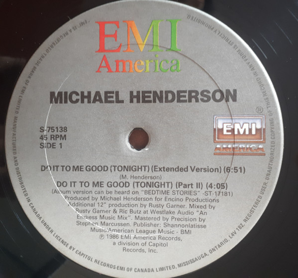Album herunterladen Michael Henderson - Do It To Me Good Tonight