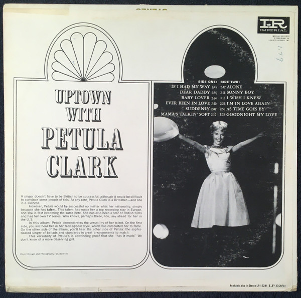 last ned album Petula Clark - Uptown With Petula Clark