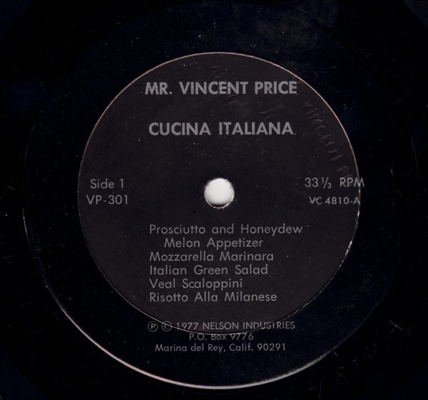 lataa albumi Mr Vincent Price - Cucina Italiana