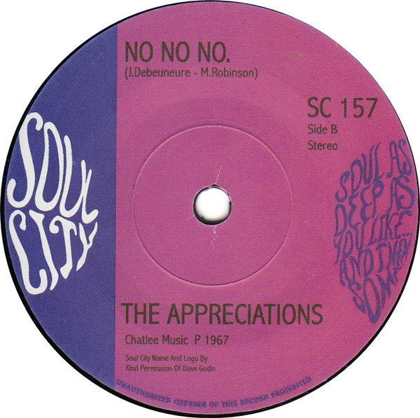 lataa albumi The Appreciations - I Cant Hide It No No No