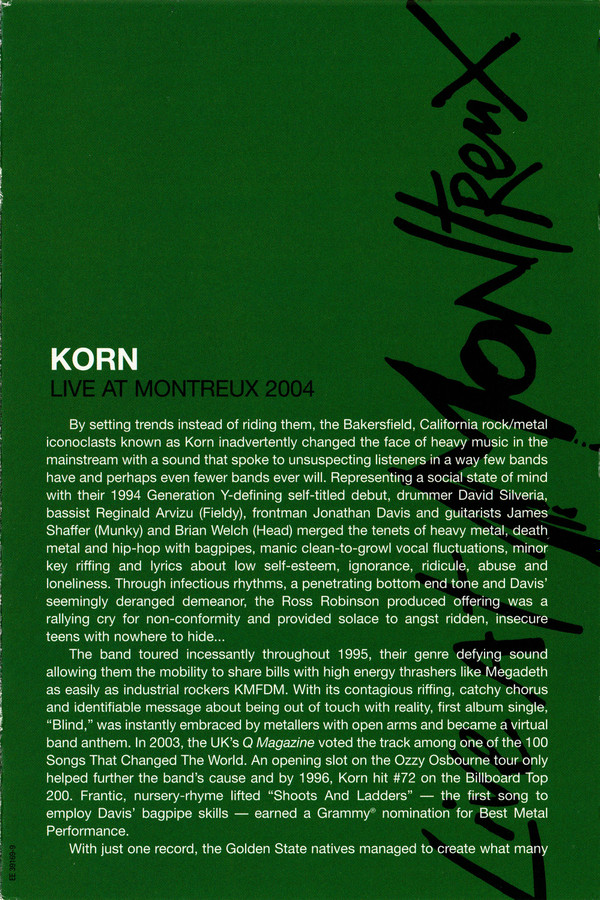 Korn - Live At Montreux 2004 | Eagle Eye Media (EE 39169-9) - 7