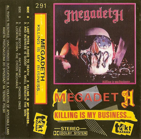 Megadeth – Killing Is My Business... (1991, Cassette) - Discogs
