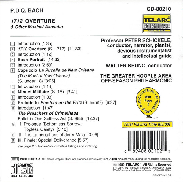 télécharger l'album PDQ Bach - 1712 Overture Other Musical Assaults