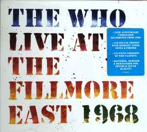 The Who – Live At The Fillmore East 1968 (2018, CD) - Discogs