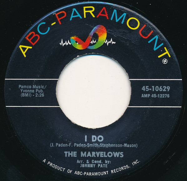 The Marvelows – I Do (1965, Vinyl) - Discogs