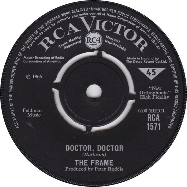 The Frame – Doctor, Doctor (1967, Vinyl) - Discogs