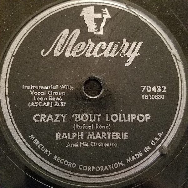 Ralph Marterie And His Orchestra – Skokiaan / Crazy 'Bout Lollipop