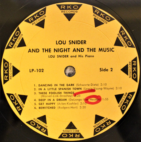 lataa albumi Lou Snider - Lou SniderAnd The NightAnd The Music