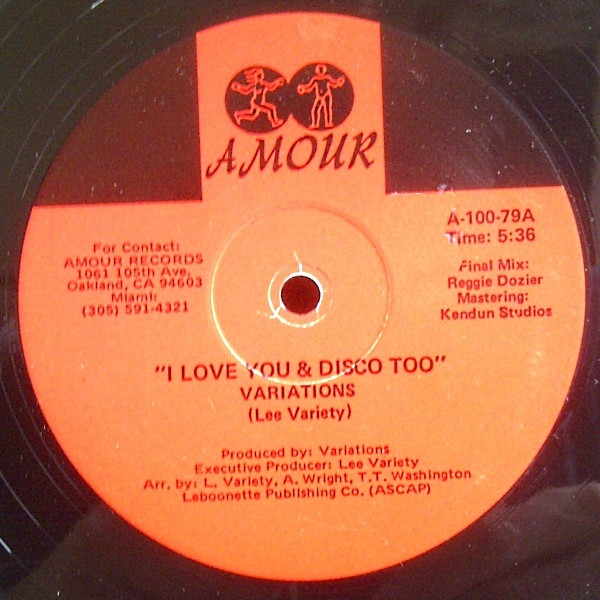 lataa albumi Variations - I Love You Disco Too