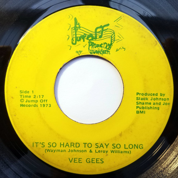 descargar álbum Vee Gees - Its Hard To Say So Long