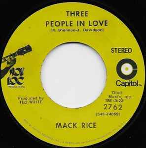 Sir Mack Rice - Three People In Love album cover