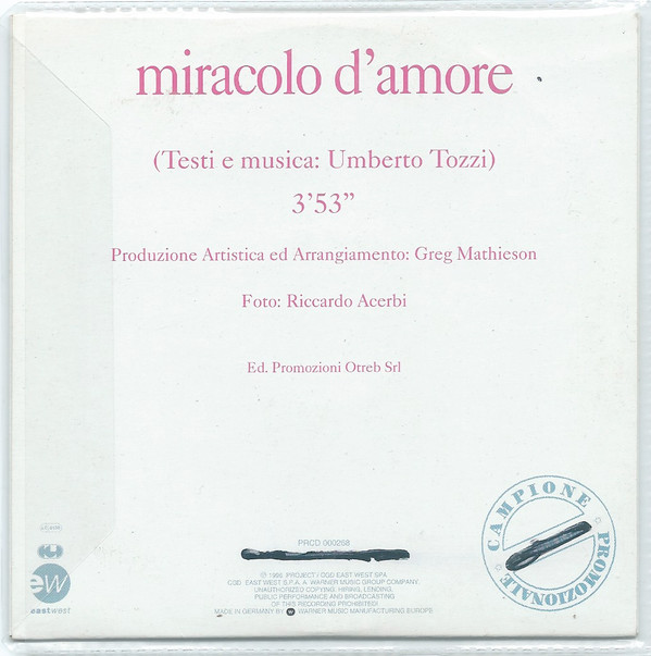 baixar álbum Download Umberto Tozzi - Miracolo DAmore album