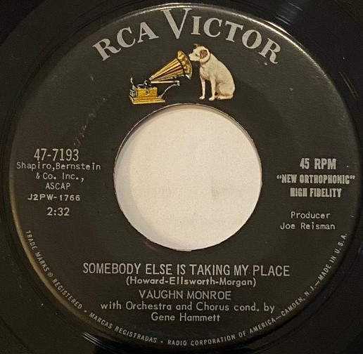 descargar álbum Vaughn Monroe - Somebody Else Is Taking My Place Theres No Piano In This House