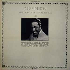 Live Recording At The Cotton Club - Vol. 2 - Duke Ellington