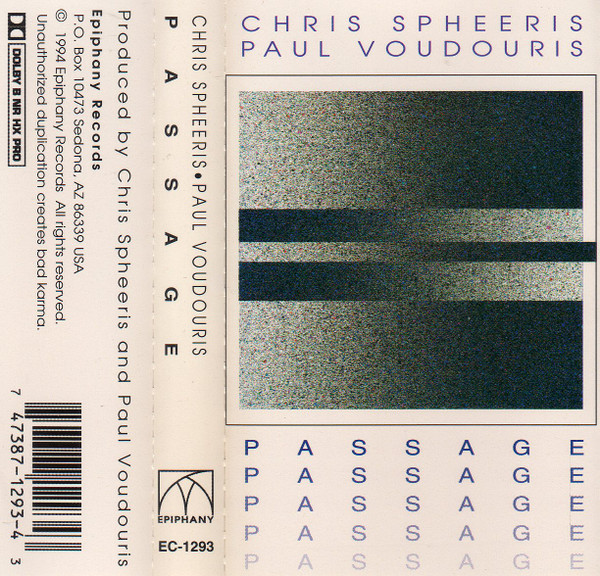 Chris Spheeris ~ Paul Voudouris – Passage (1982, Vinyl) - Discogs