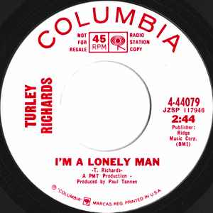 Turley Richards - I'm A Lonely Man album cover