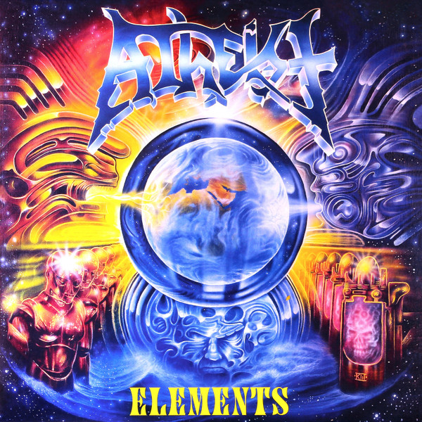 Atheist – Elements (2021, Blue / White / Black Marbled, Vinyl