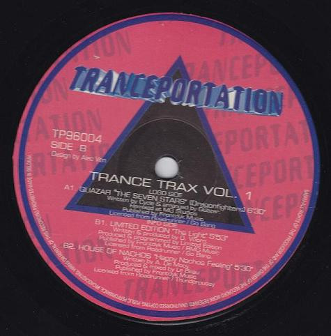 Trance Trax Vol. 1 (1996, Vinyl) - Discogs