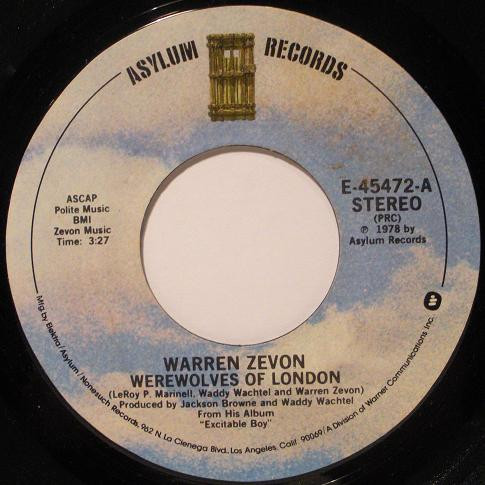 Werewolves Of London - song and lyrics by Warren Zevon