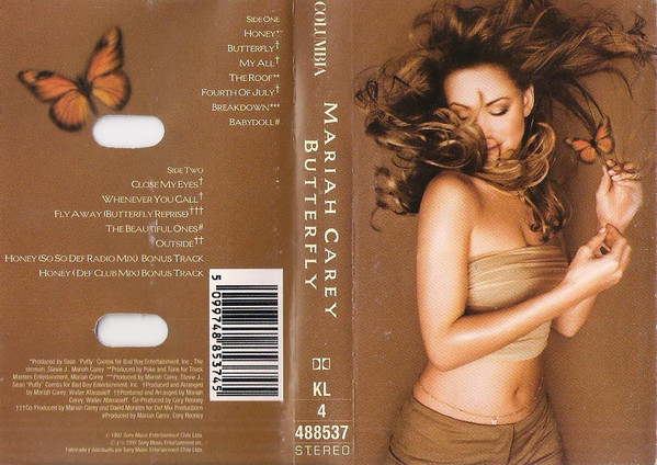 Mariah Carey – Butterfly (1997, Cassette) - Discogs