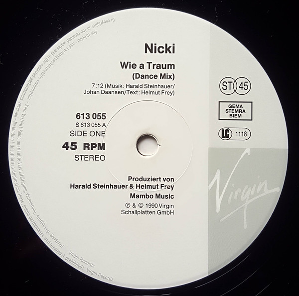 descargar álbum Nicki - Wie A Traum 12 Dance Mix