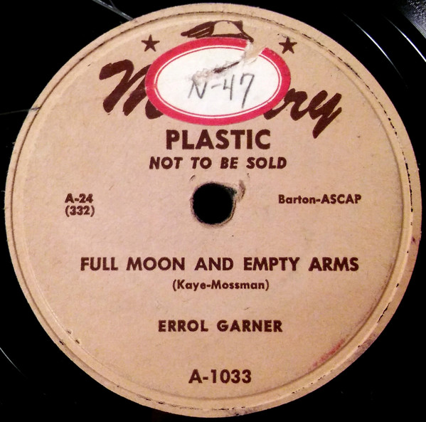 Errol Garner – Full Moon And Empty Arms / Memories Of You (Vinyl