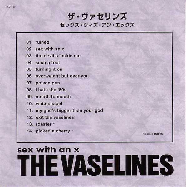 The Vaselines – Sex With An X (2010, Digipak, CD) - Discogs