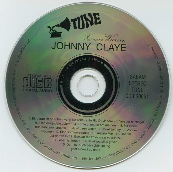 lataa albumi Johnny Claye - Zonder Woorden