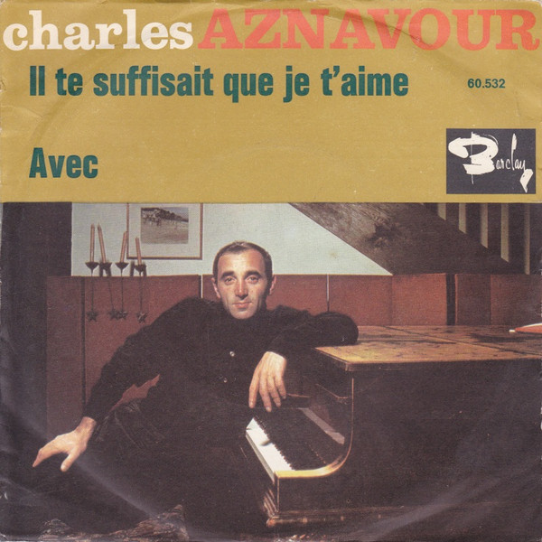 BELLE AFFICHE CHARLES AZNAVOUR BARCLAY 
