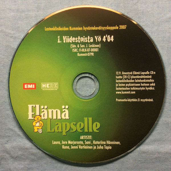 Laura, Jore Marjaranta, Sani, Katariina Hänninen, Kana, Jenni Vartiainen Ja Juha  Tapio – Viidestoista Yö (2007, CDr) - Discogs