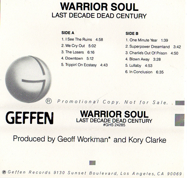 Warrior Soul - Last Decade Dead Century | Releases | Discogs