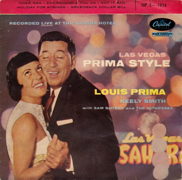 Louis Prima And Keely Smith* With Sam Butera And The Witnesses ‎– Las Vegas  Prima Style  Greeting Card for Sale by Vintaged