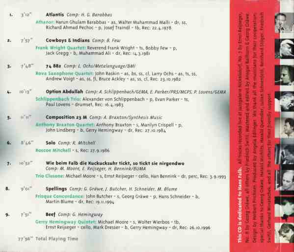 Album herunterladen Various - Jazzgalerie Nickelsdorf The 20th Anniversary Album