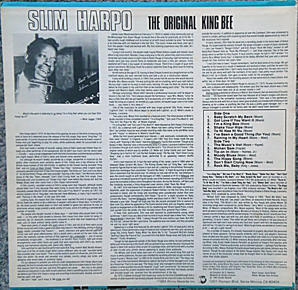 descargar álbum Download Slim Harpo - The Best Of Slim Harpo The Original King Bee album
