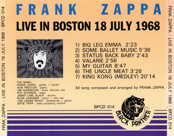 ladda ner album Frank Zappa - Live In Boston