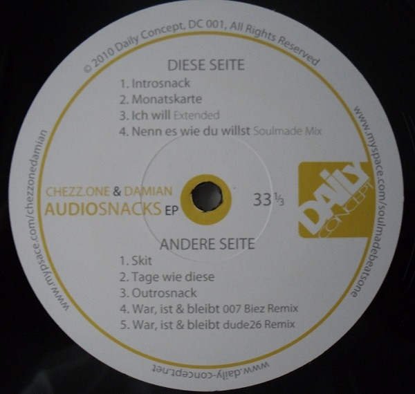 descargar álbum ChezzOne & Damian - Audiosnacks EP