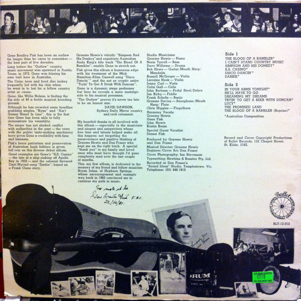 baixar álbum Gene Bradley Fisk - Blood Of A Rambler